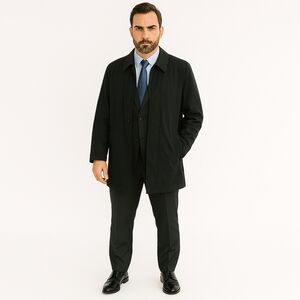 Talbots Wind & Water Resistant With Removable Liner Overcoat Men's Lrg